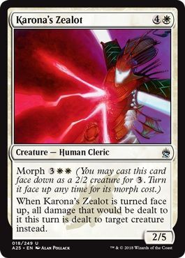 Karona&#39;s Zealot 018/249 Masters 25 Singles