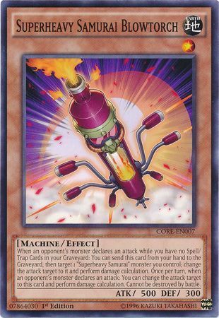 Superheavy Samurai Blowtorch - CORE-EN007 - Common 1st Edition Clash of Rebellions 1st Edition Singles (espanol)