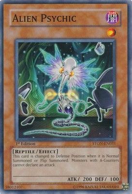 Alien Psychic - STON-EN031 - Common 1st Edition Strike of Neos [STON] 1st Edition Singles