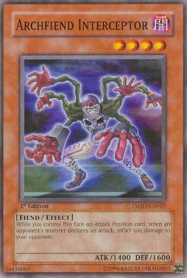Archfiend Interceptor - TSHD-EN007 - Common 1st Edition The Shining Darkness [TSHD] 1st Edition Singles