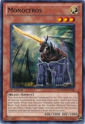 Monoceros - DREV-EN010 - Common 1st Edition Duelist Revolution 1st Edition Singles (espanol)