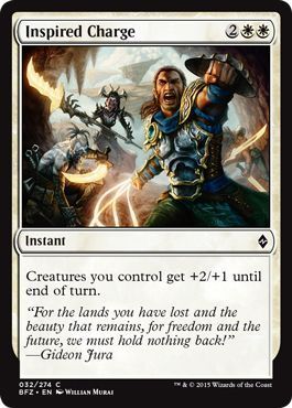 Inspired Charge 032/274 Battle for Zendikar Singles