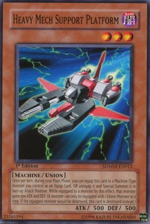 Heavy Mech Support Platform - SDMM-EN012 - Common 1st Edition Structure Deck: Machina Mayhem 1st Edition Singles