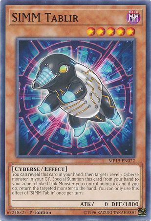 SIMM Tablir - MP19-EN072 - Common 1st Edition Yu-Gi-Oh! 2019 Mega-Tins: Gold Sarcophagus Tin Mega Pack Single