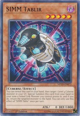 SIMM Tablir - MP19-EN072 - Common 1st Edition Yu-Gi-Oh! 2019 Mega-Tins: Gold Sarcophagus Tin Mega Pack Single