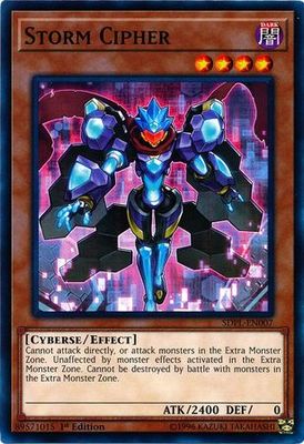 Storm Cipher - SDPL-EN007 - Common 1st Edition Structure Deck: Powercode Link 1st Edition Singles (espanol)