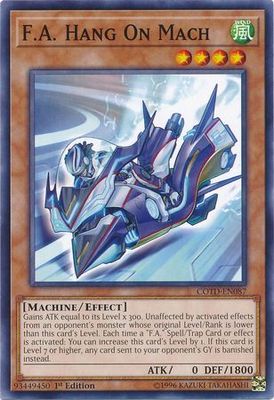 F.A. Hang On Mach - COTD-EN087 - Common 1st Edition Code of the Duelist 1st Edition Singles (espanol)
