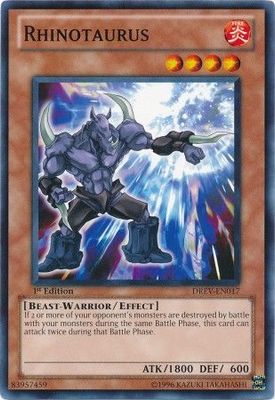 Rhinotaurus - DREV-EN017 - Common 1st Edition Duelist Revolution 1st Edition Singles