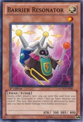 Barrier Resonator - STOR-EN006 - Common 1st Edition Storm of Ragnarok 1st Edition Singles (espanol)