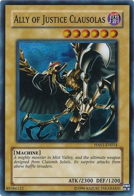 Ally of Justice Clausolas - HA01-EN014 - Super Rare Unlimited Hidden Arsenal 1 [HA01] Unlimited Singles
