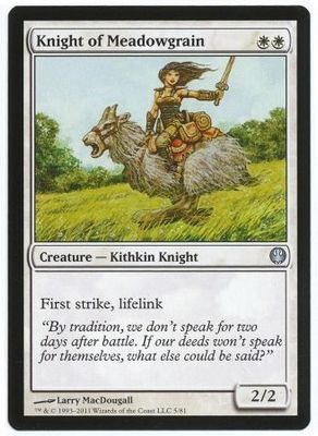 Knight of Meadowgrain Duel Decks Knights vs. Dragons Singles