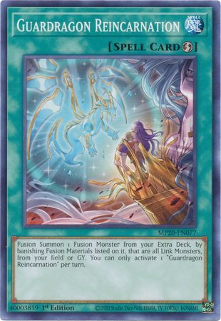Guardragon Reincarnation - MP20-EN077 - Common 1st Edition 2020 Mega-Tin: Lost Memories 1st Edition Singles (espanol)