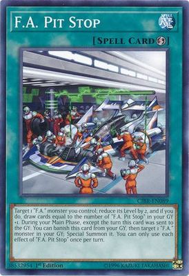 F.A. Pit Stop - CIBR-EN089 - Common 1st Edition Circuit Break 1st Edition Singles (espanol)