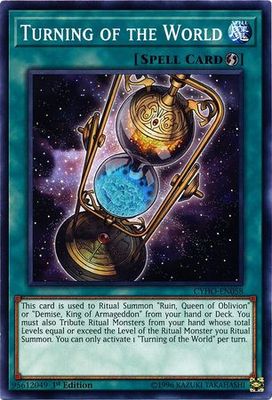 Turning of the World - CYHO-EN058 - Common 1st Edition Cybernetic Horizon 1st Edition Singles (espanol)
