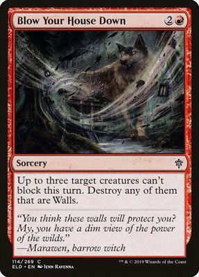 Blow Your House Down 114/269 - Throne of Eldraine Singles (Español)