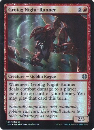 Grotag Night-Runner 143/280 - Foil Zendikar Rising Foil Singles