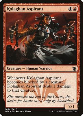 Kolaghan Aspirant 143/264 - Dragons of Tarkir (DTK)
