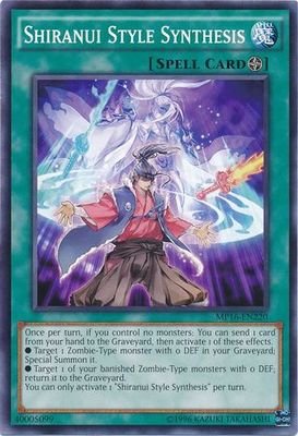 Shiranui Style Synthesis - MP16-EN220 - Common Unlimited Yu-Gi-Oh! 2016 Mega-Tins Unlimited Singles