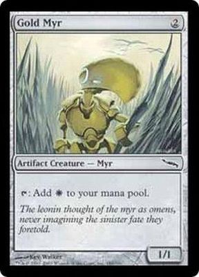 Gold Myr 180/306 - Mirrodin Singles
