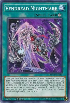 Vendread Nightmare - FLOD-EN085 - Common 1st Edition Flames of Destruction 1st Edition Singles (espanol)
