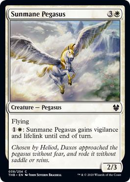 Sunmane Pegasus 038/254 - Theros: Beyond Death Singles