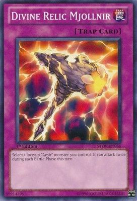 Divine Relic Mjollnir - STOR-EN066 - Common 1st Edition Storm of Ragnarok 1st Edition Singles