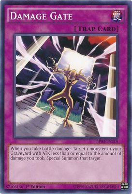 Damage Gate - BP03-EN218 - Common 1st Edition Battle Pack 3: Monster League 1st Edition Singles