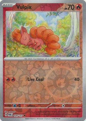 Vulpix - 026/167 - Common Reverse Holo Scarlet &amp; Violet: Twilight Masquerade Reverse Holo Singles