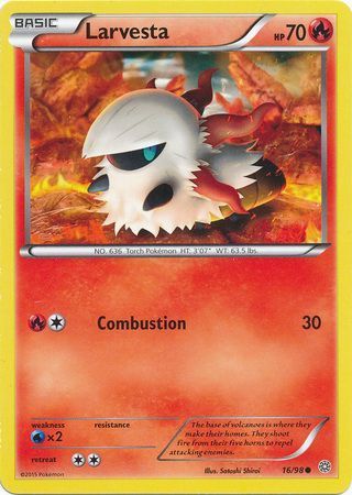 Larvesta - 16/98 - Common XY: Ancient Origins Singles