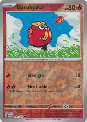 Darumaka - 034/167 - Common Reverse Holo Scarlet &amp; Violet: Twilight Masquerade Reverse Holo Singles