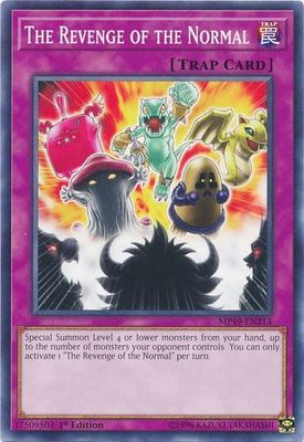 The Revenge of the Normal - MP19-EN214 - Common 1st Edition Yu-Gi-Oh! 2019 Mega-Tins: Gold Sarcophagus Tin Mega Pack Singles (espanol)