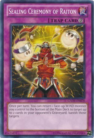 Sealing Ceremony of Raiton - GAOV-EN078 - Common Unlimited Galactic Overlord Unlimited Singles