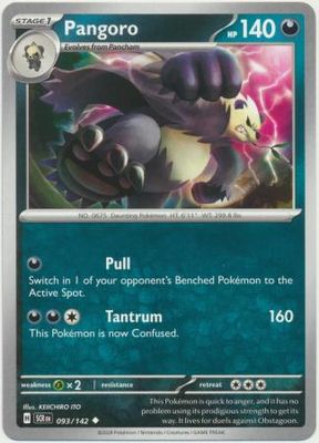 Pangoro - 093/142 - Uncommon Scarlet &amp; Violet: Stellar Crown Singles