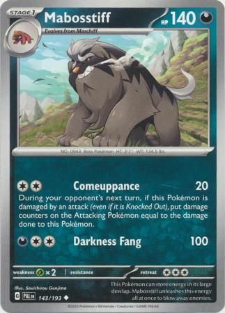 Mabosstiff - 143/193 - Uncommon Scarlet &amp; Violet: Paldea Evolved Singles