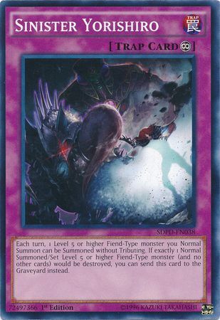Sinister Yorishiro - SDPD-EN038 - Common 1st Edition Structure Deck: Pendulum Domination Singles
