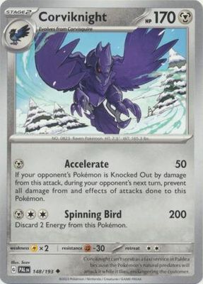 Corviknight - 148/193 - Uncommon Scarlet &amp; Violet: Paldea Evolved Singles