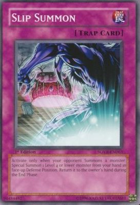 Slip Summon - SOVR-EN063 - Common 1st Edition Stardust Overdrive [SOVR] 1st Edition Singles