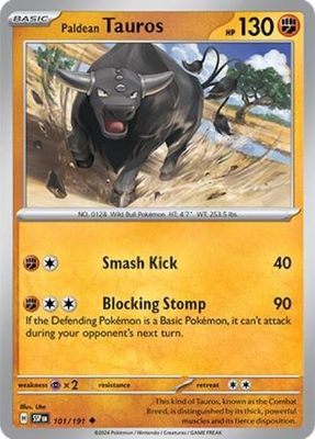 Paldean Tauros - 101/191 - Uncommon Scarlet &amp; Violet: Surging Sparks Singles