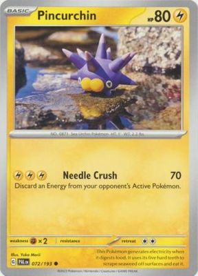 Pincurchin - 072/193 - Common Scarlet &amp; Violet: Paldea Evolved Singles