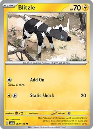 Blitzle - 062/191 - Common Scarlet &amp; Violet: Surging Sparks Singles