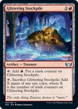 Glittering Stockpile 107/281 - Streets of New Capenna Singles