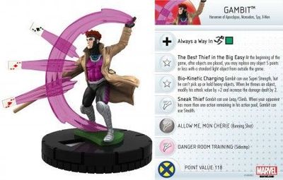 Gambit #031 Wolverine and the X-Men Marvel Heroclix Wolverine &amp; the X-Men Booster Set (Sin Tarjeta)