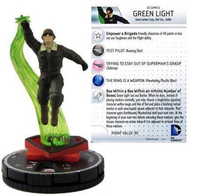 Green Light #064 Chase Rare Superman and Wonder Woman DC Heroclix DC HeroClix: Superman and Wonder Woman Singles (Sin Tarjeta)
