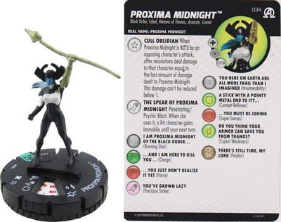 Proxima Midnight #034 Avengers Black Panther and the Illuminati Marvel Heroclix Avengers Black Panther and the Illuminati Singles (Sin Tarjeta)