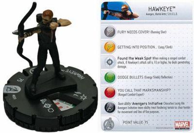 Hawkeye #009 Avengers Movie Marvel Heroclix Marvel: Avengers Movie (Sin Tarjeta)