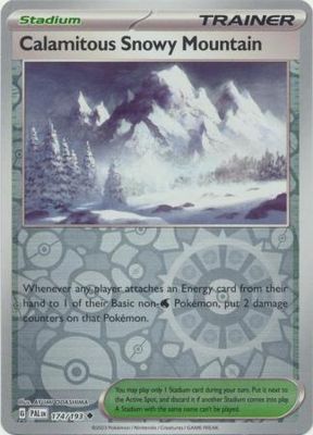 Calamitous Snowy Mountain - 174/193 - Uncommon Reverse Holo Scarlet &amp; Violet: Paldea Evolved Reverse Holo Singles