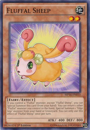 Fluffal Sheep - MP16-EN010 - Common 1st Edition Yu-Gi-Oh! 2016 Mega-Tins 1st Edition Singles (espanol)