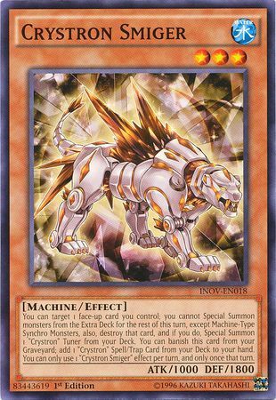 Crystron Smiger - INOV-EN018 - Common 1st Edition Invasion Vengeance 1st Edition Singles (espanol)