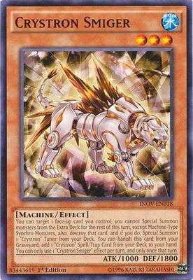 Crystron Smiger - INOV-EN018 - Common 1st Edition Invasion Vengeance 1st Edition Singles
