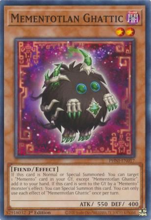Mementotlan Ghattic - PHNI-EN017 - Common 1st Edition Phantom Nightmare 1st Edition Singles (espanol)